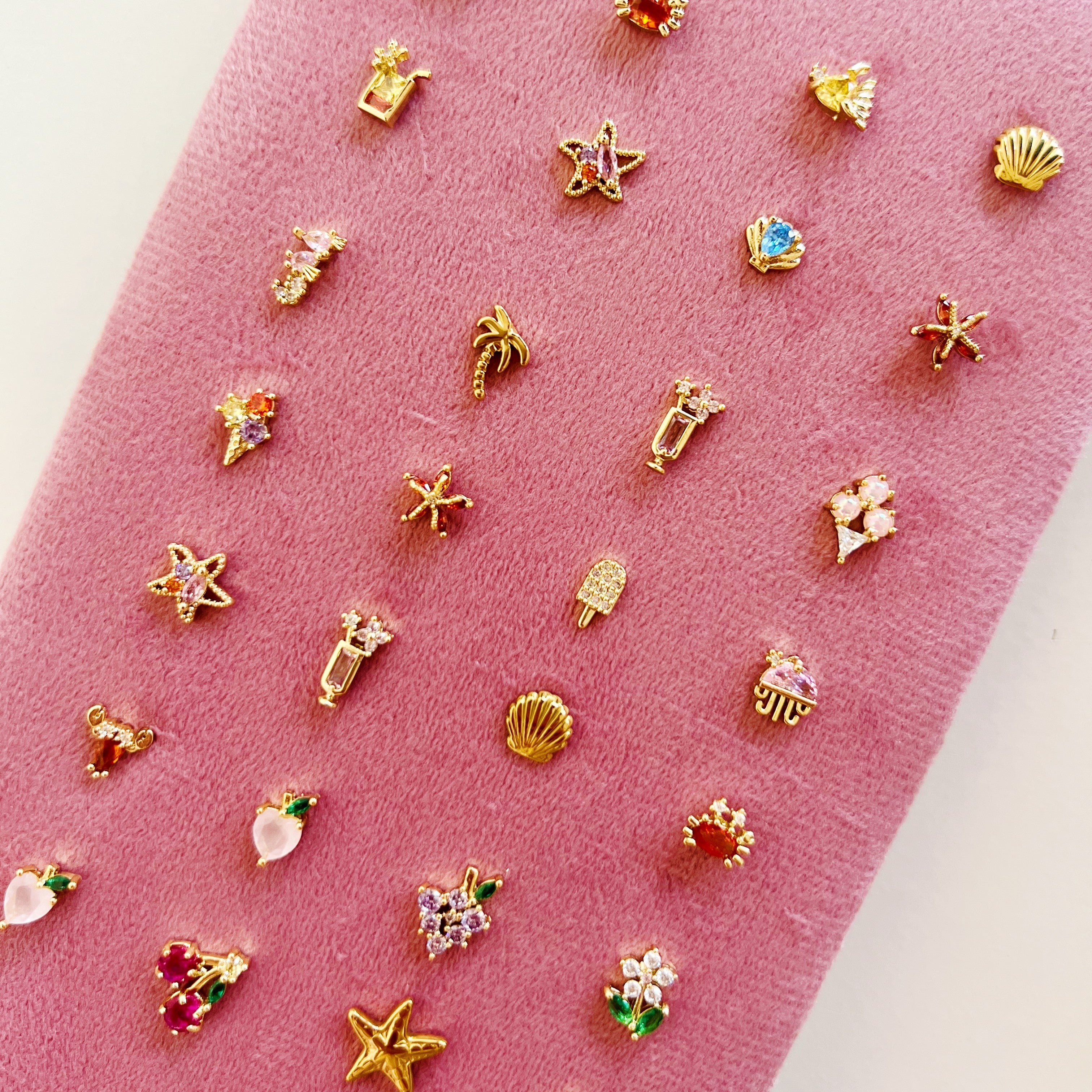 Tiny shell studs
