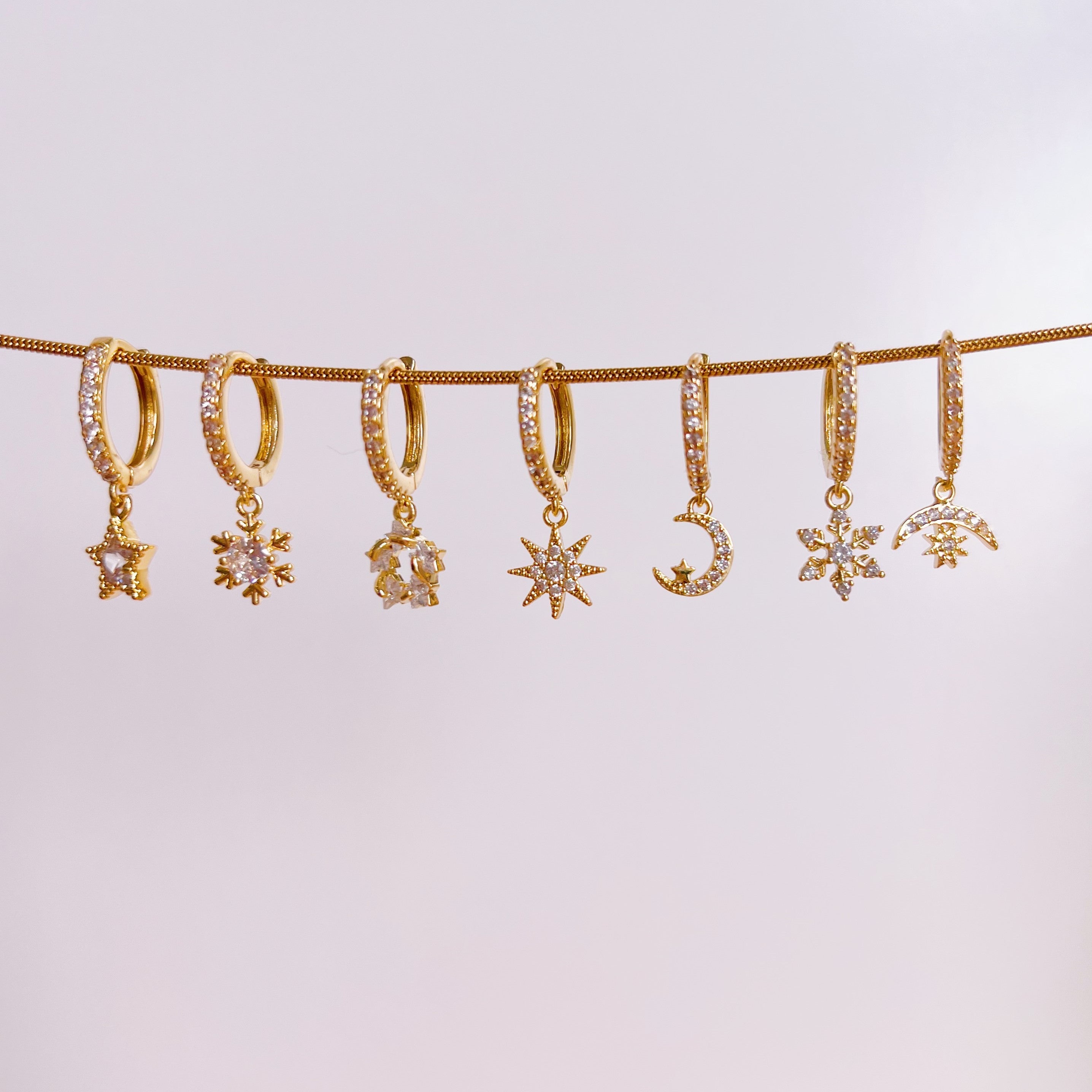 Earring crystal star