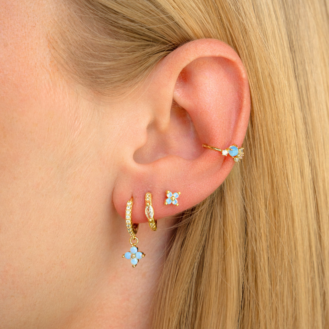 Delicate flower studs
