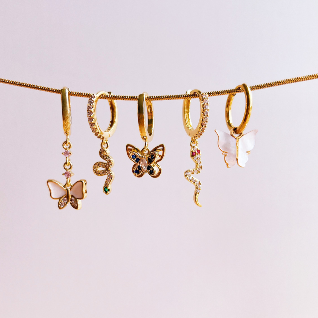 Earrings echanted butterfly