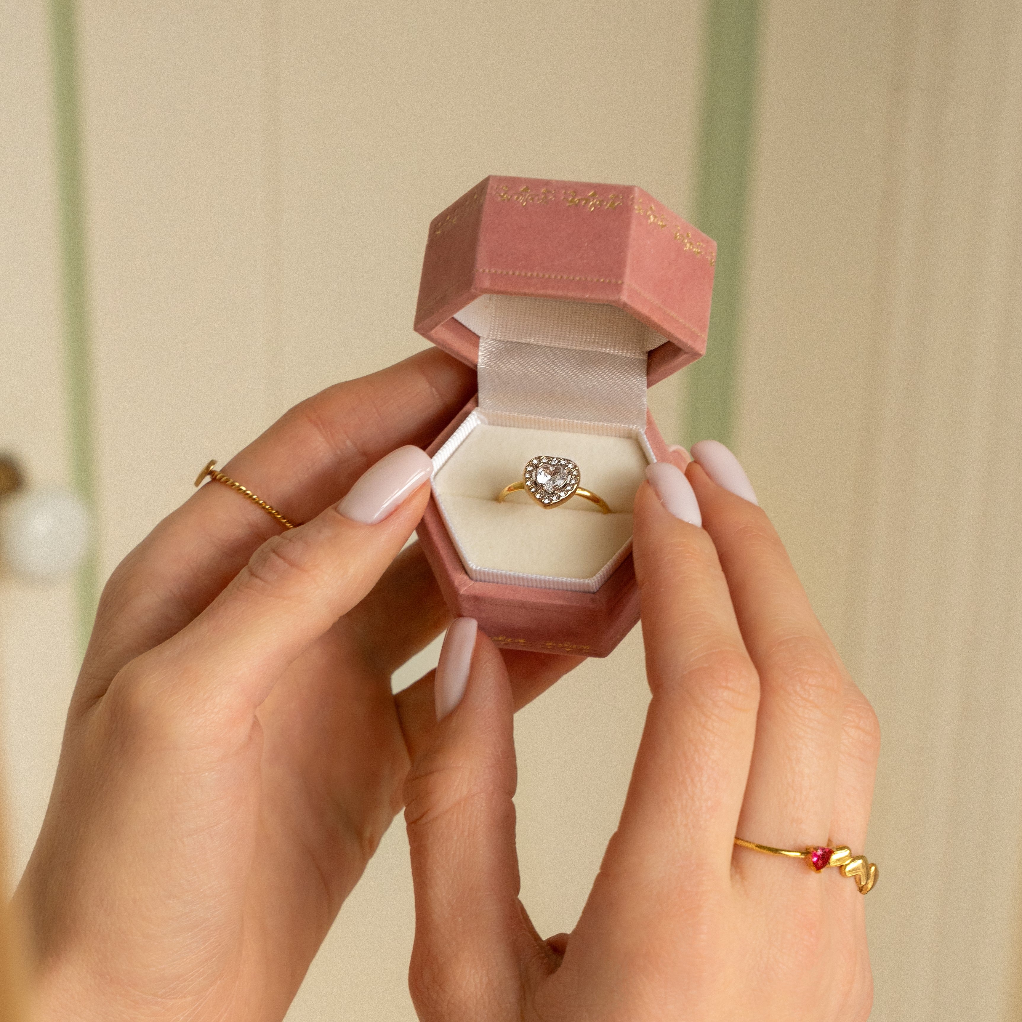 Ringdoosje fairytale roze