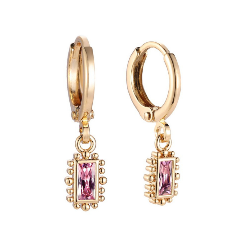 Earrings fiorenza pink