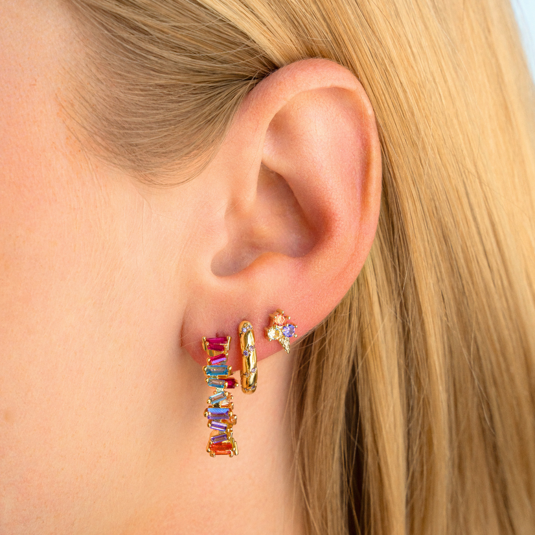 Gemstone hoops