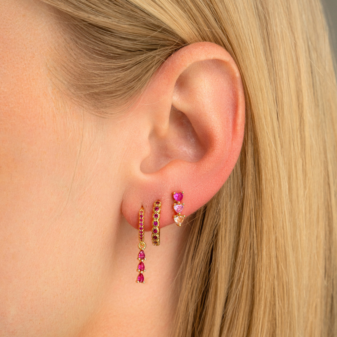 Juna hoops fuchsia