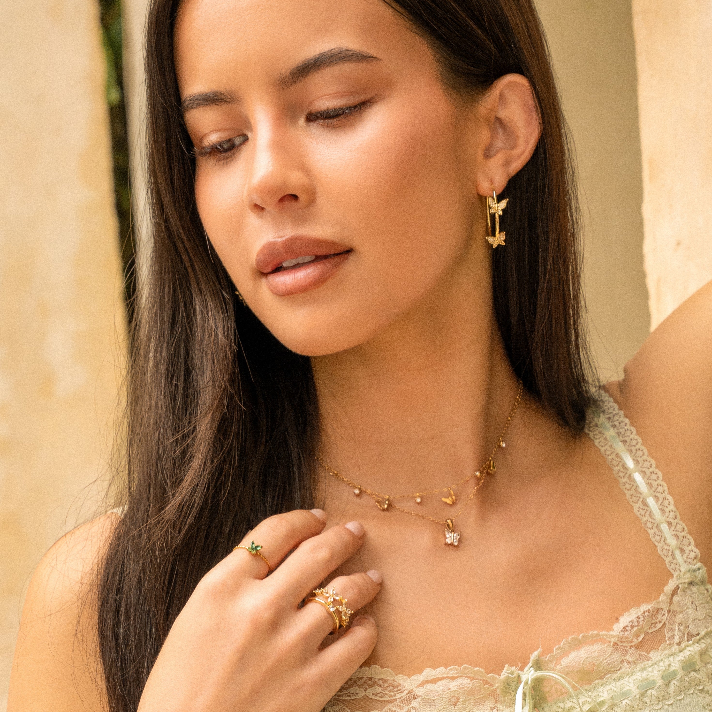 Ketting butterfly charms