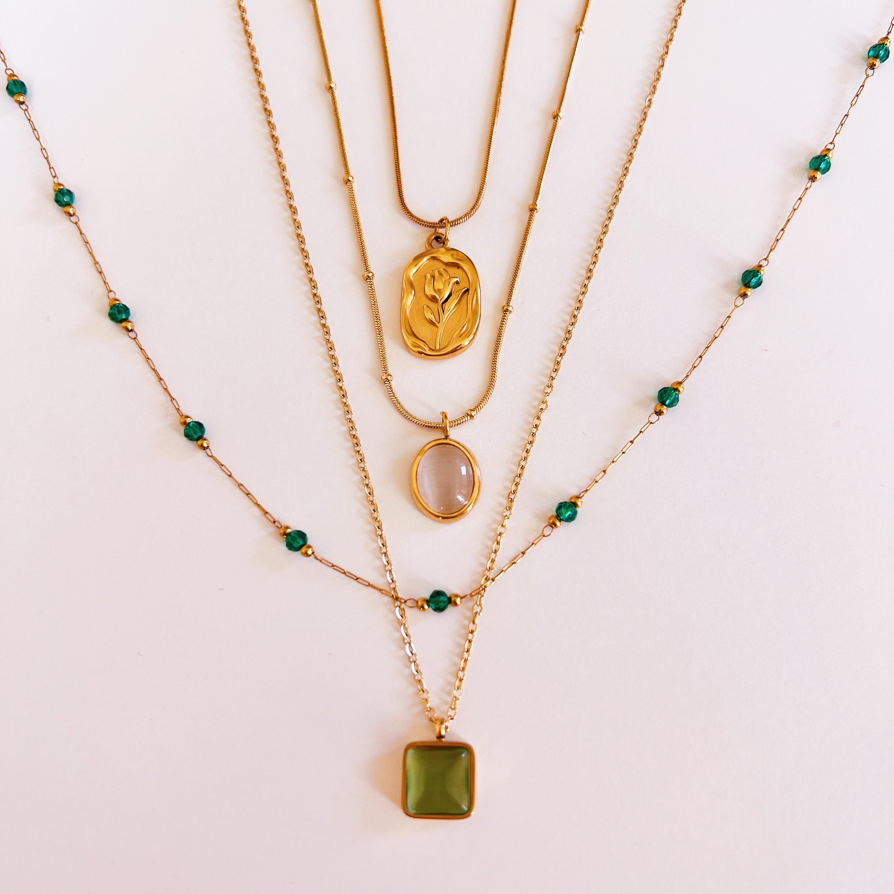 Necklace kiara green