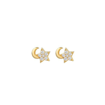 Moon &amp; star studs