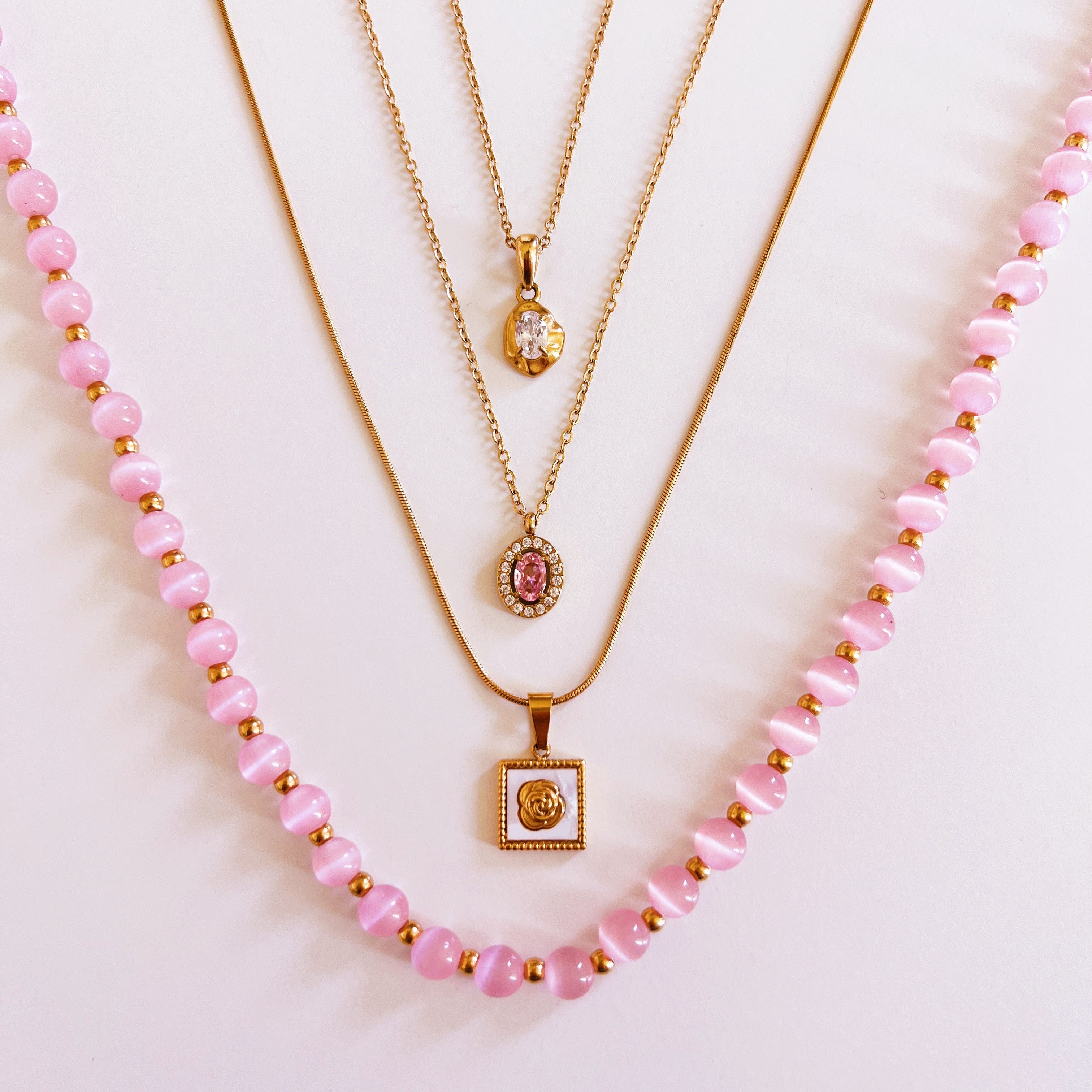 Necklace nova pink