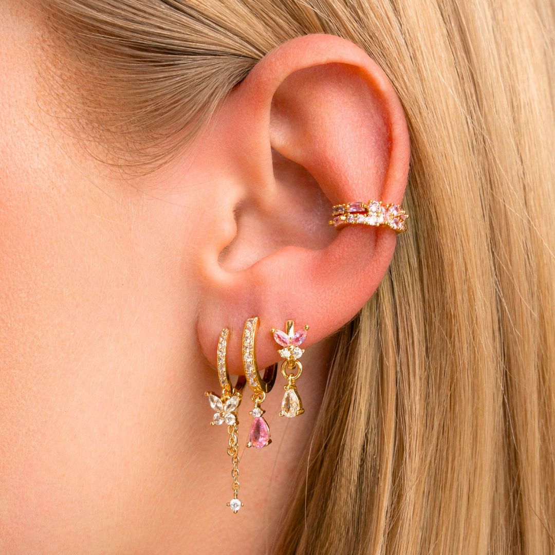 Oorbellen isidora roze