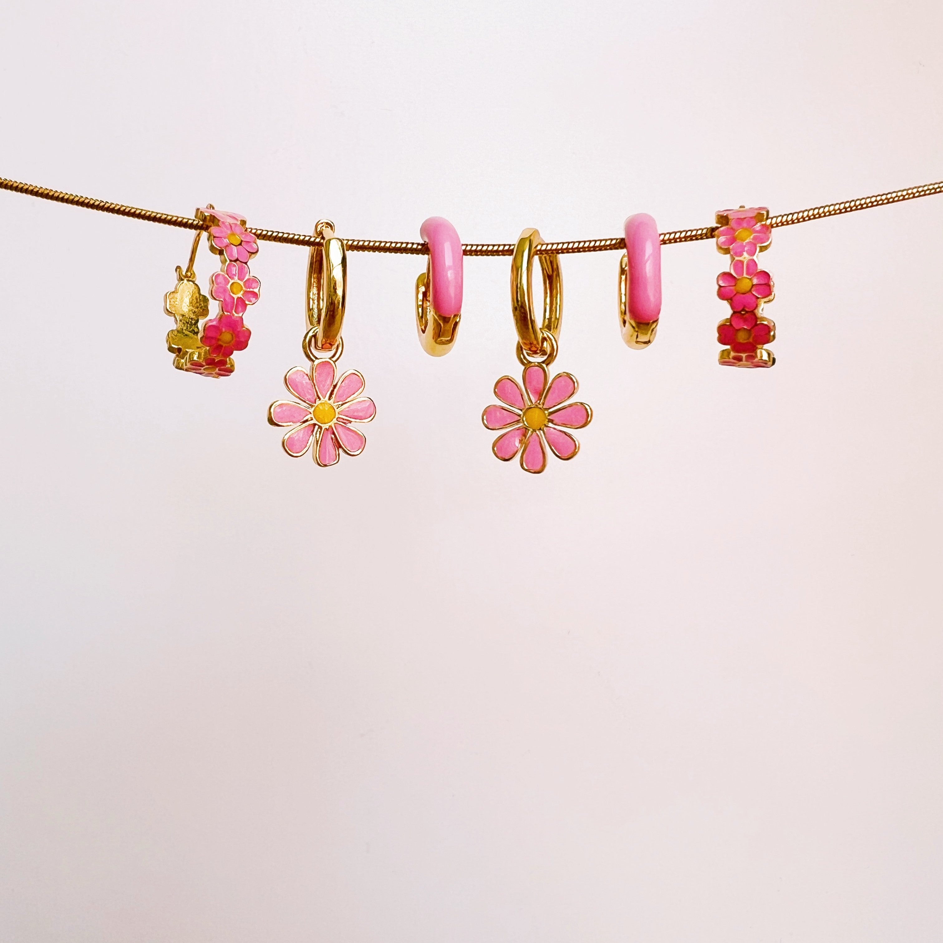 Rosabella pink earrings