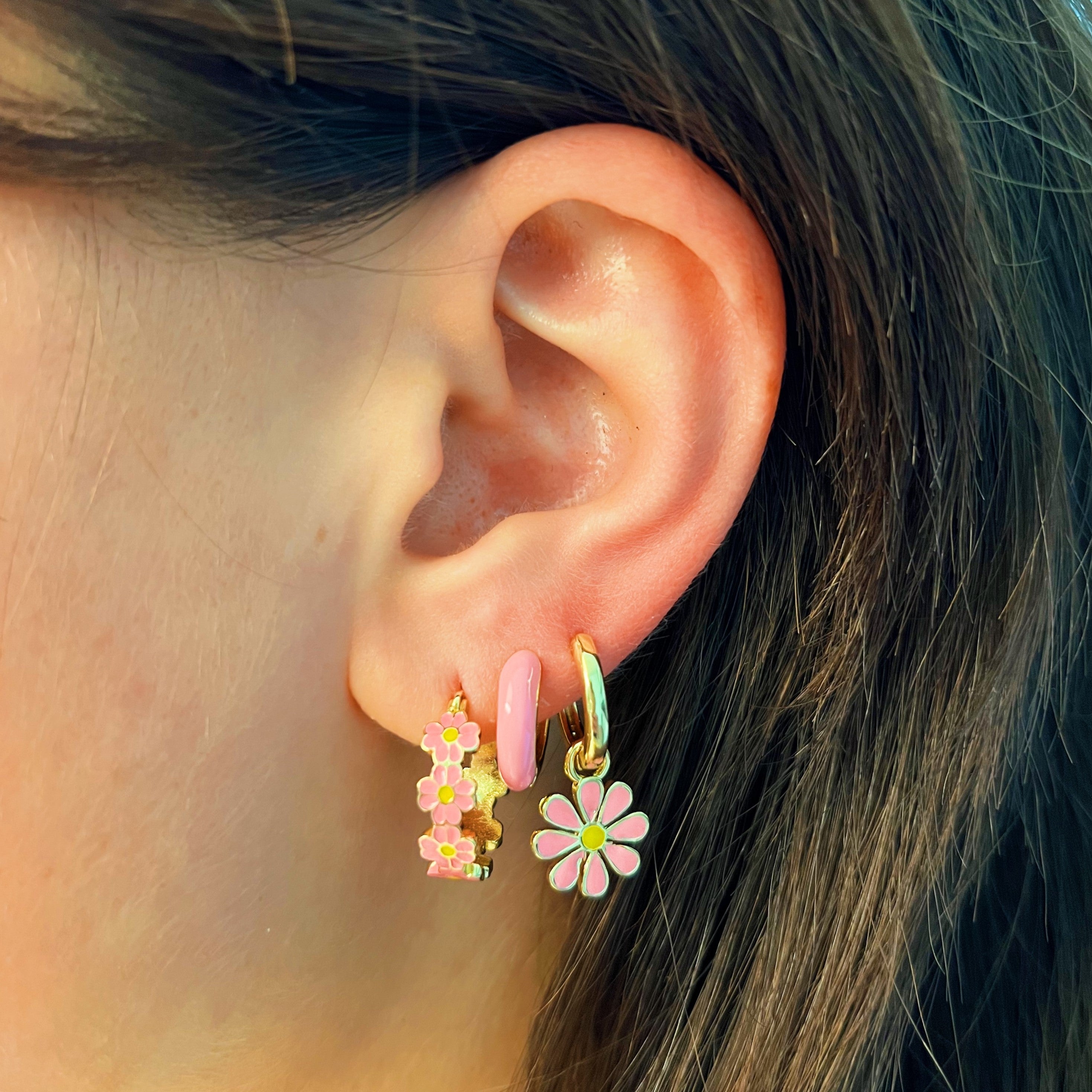 Rosabella pink earrings