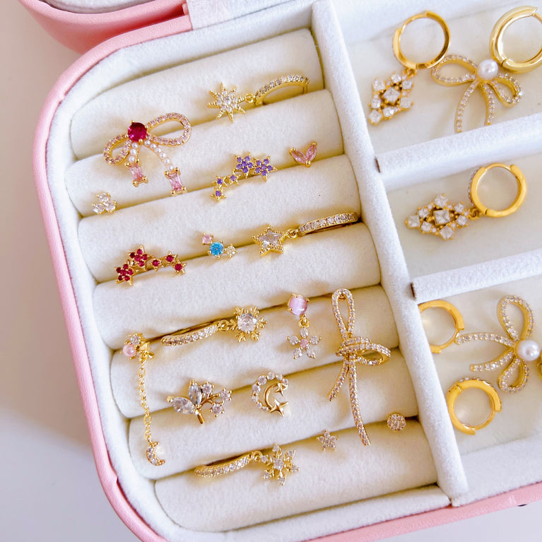 Rosa Crystal Cocktail Studs