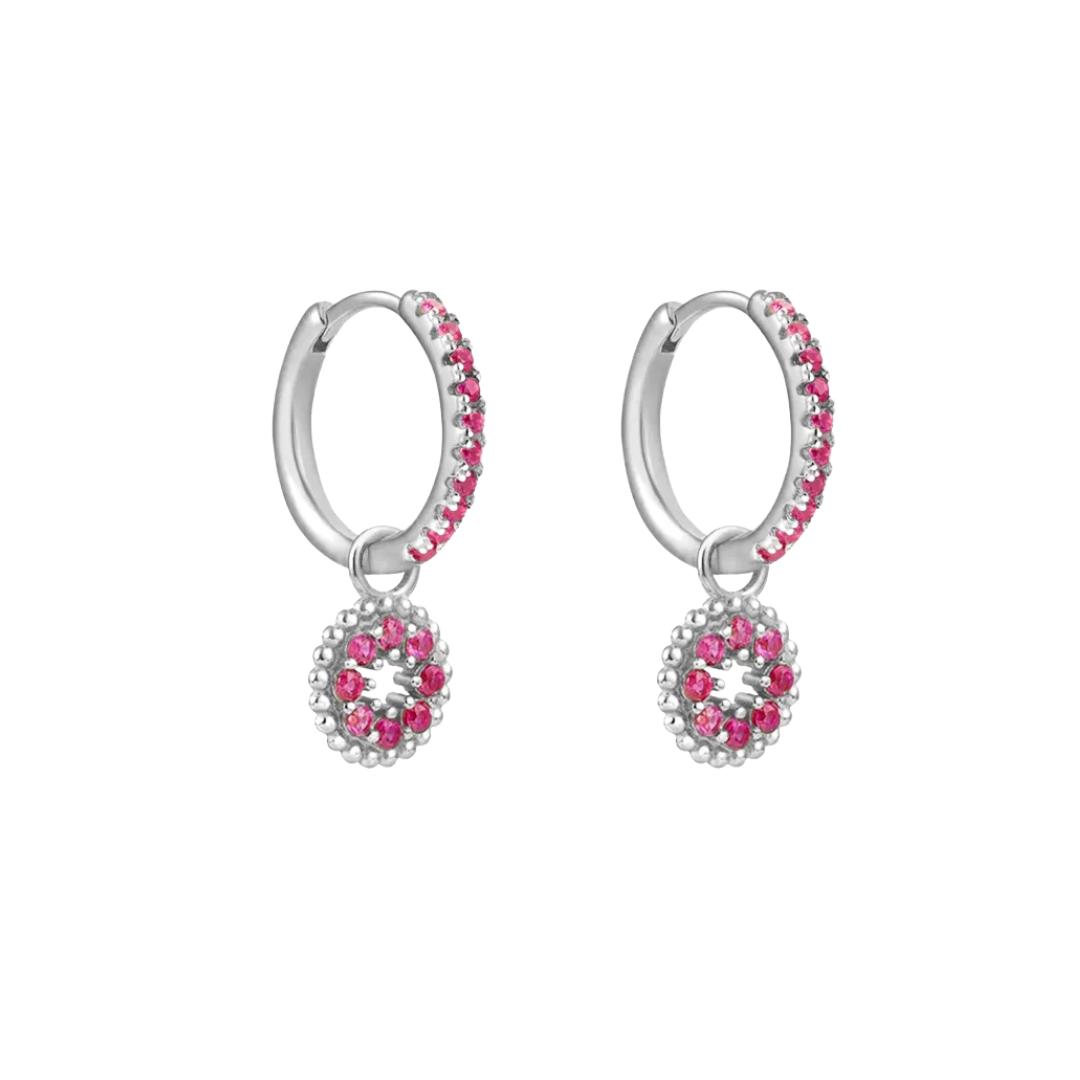 Lydia pink earrings