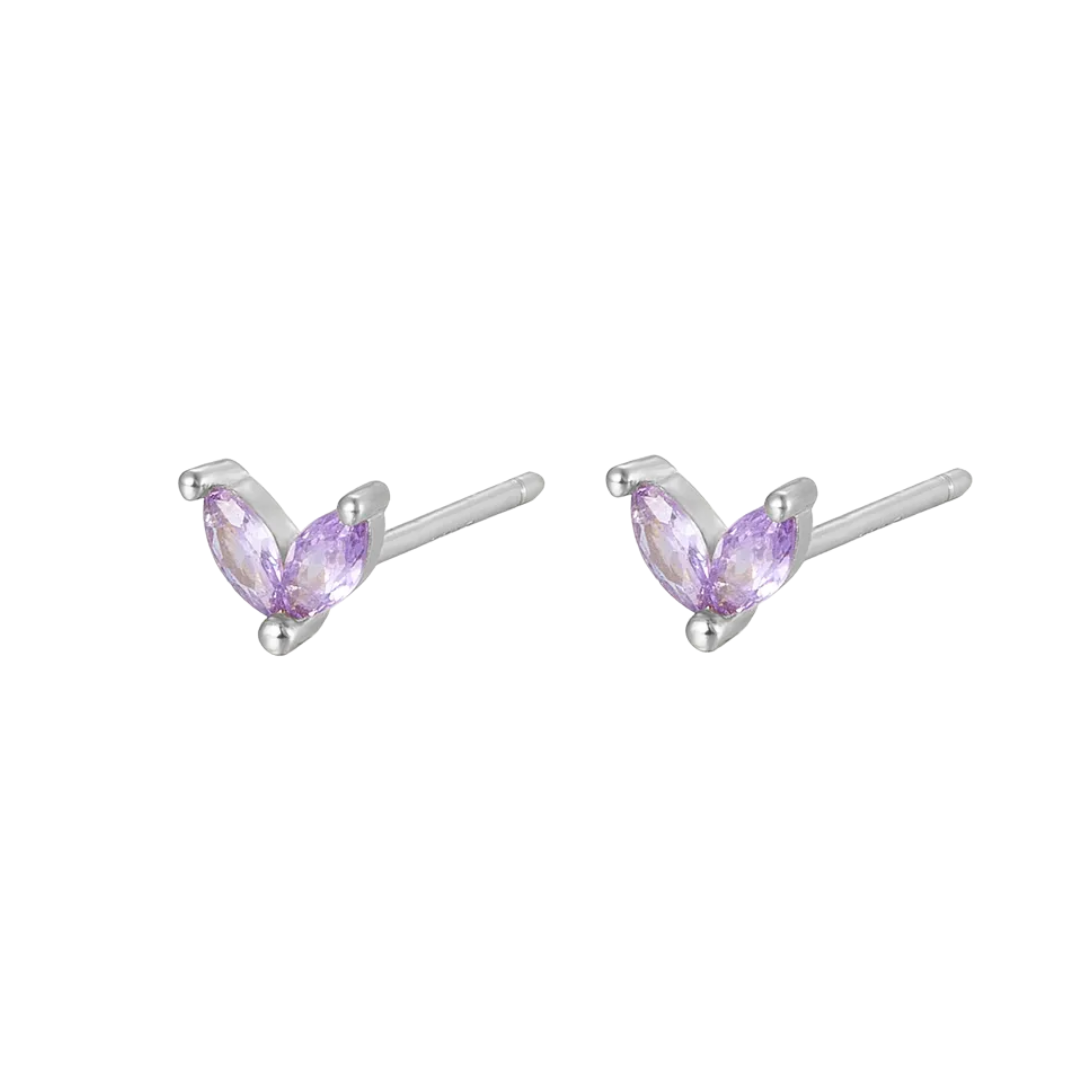 Vera studs purple