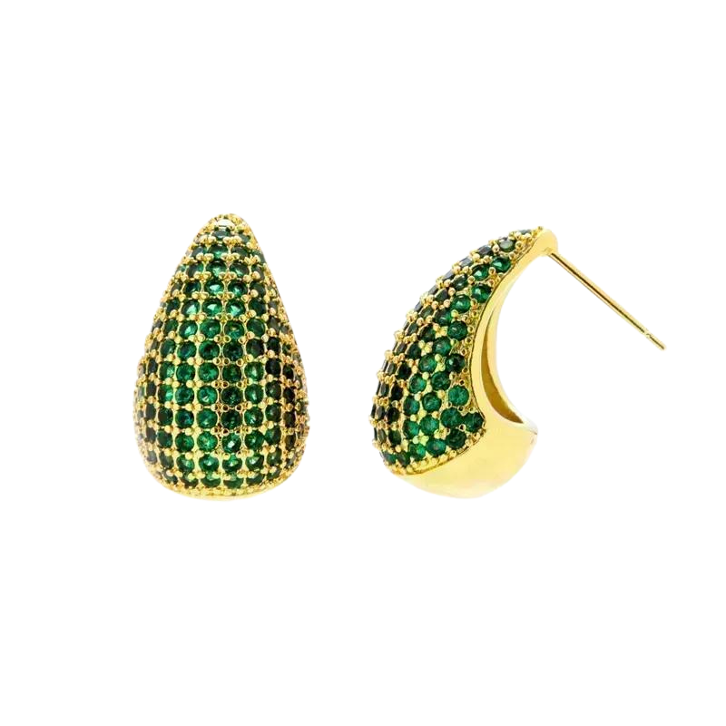 Earrings vittoria green